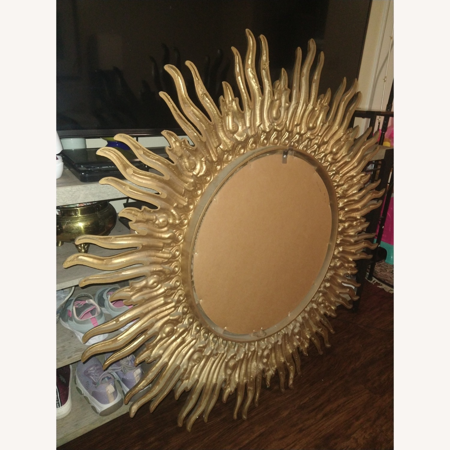 Gold Plastic Wall Mirror - image-3