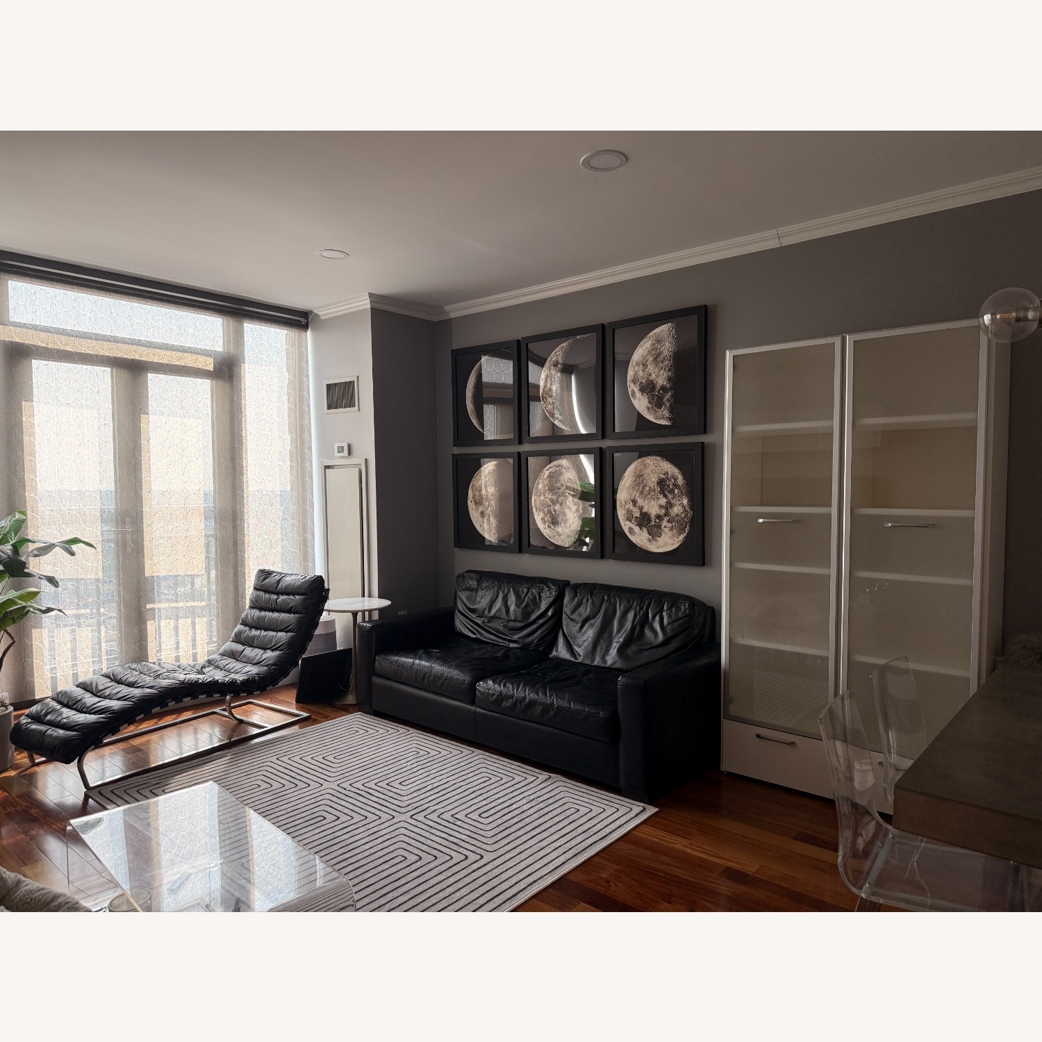 Restoration Hardware Oviedo Leather Chaise - image-4
