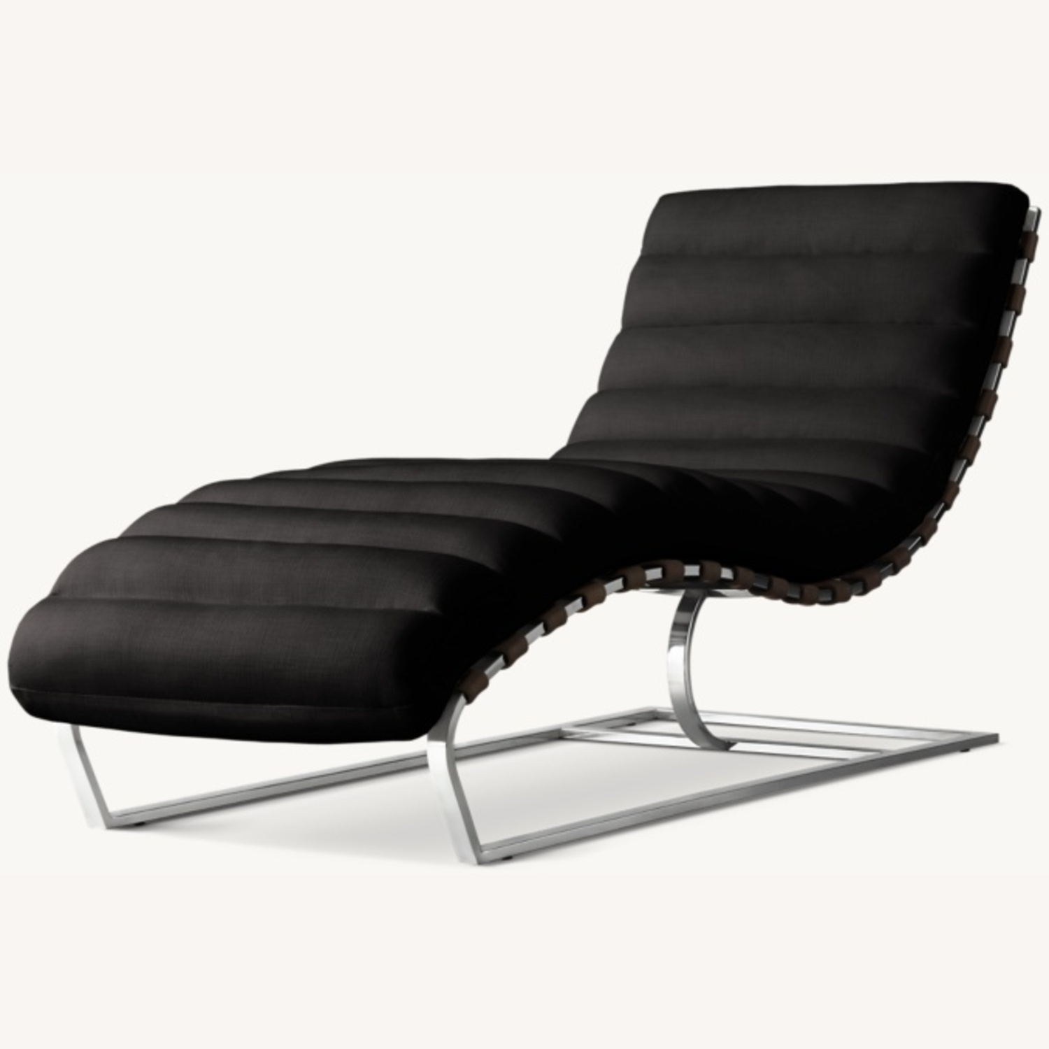 Restoration Hardware Oviedo Leather Chaise - image-5