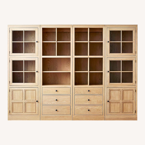 Used Drexel Studio Natural Wood Wall Unit for sale on AptDeco