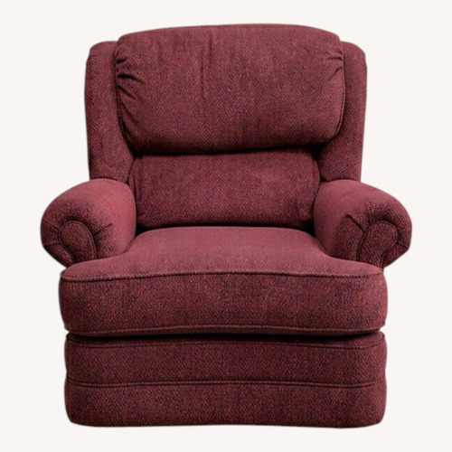 Used Smith Brothers Of Berne Inc Red Fabric Recliner for sale on AptDeco