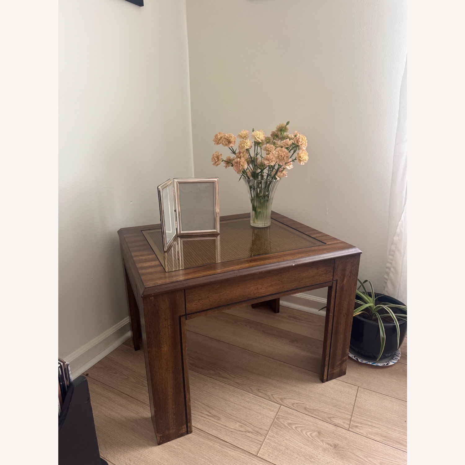 Contemporary Wood Side Table - image-1