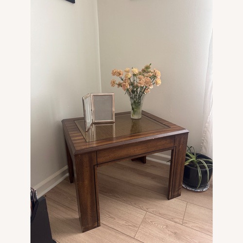 Used Contemporary Wood Side Table for sale on AptDeco