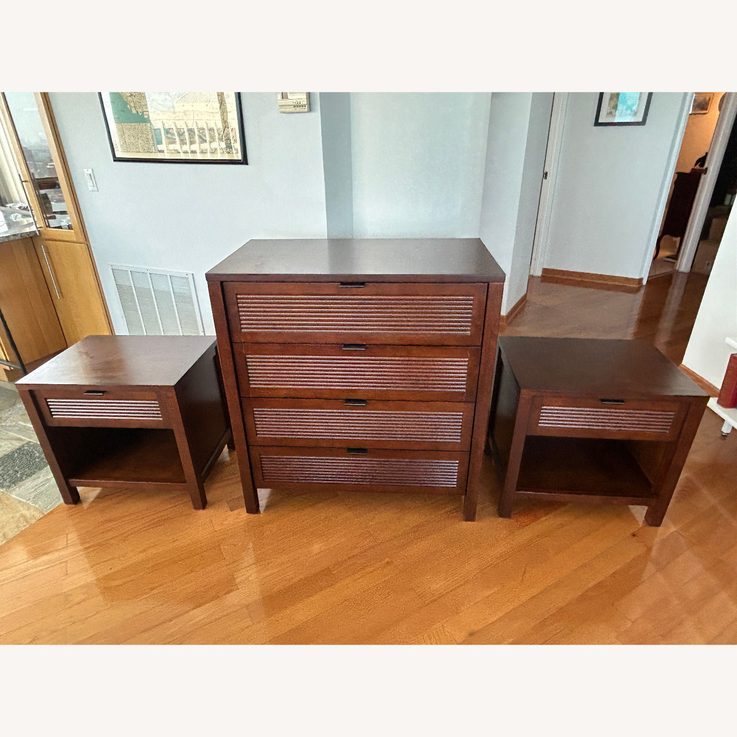 Crate & Barrel Ribbed Front Dresser - image-1