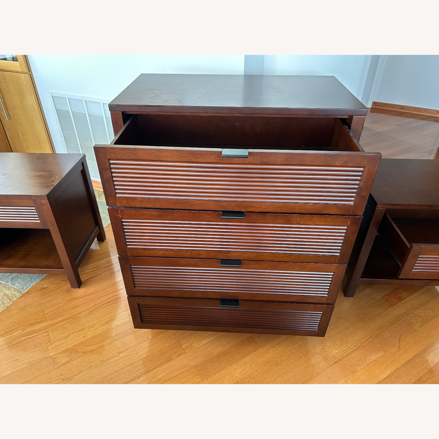 Crate & Barrel Ribbed Front Dresser - image-7