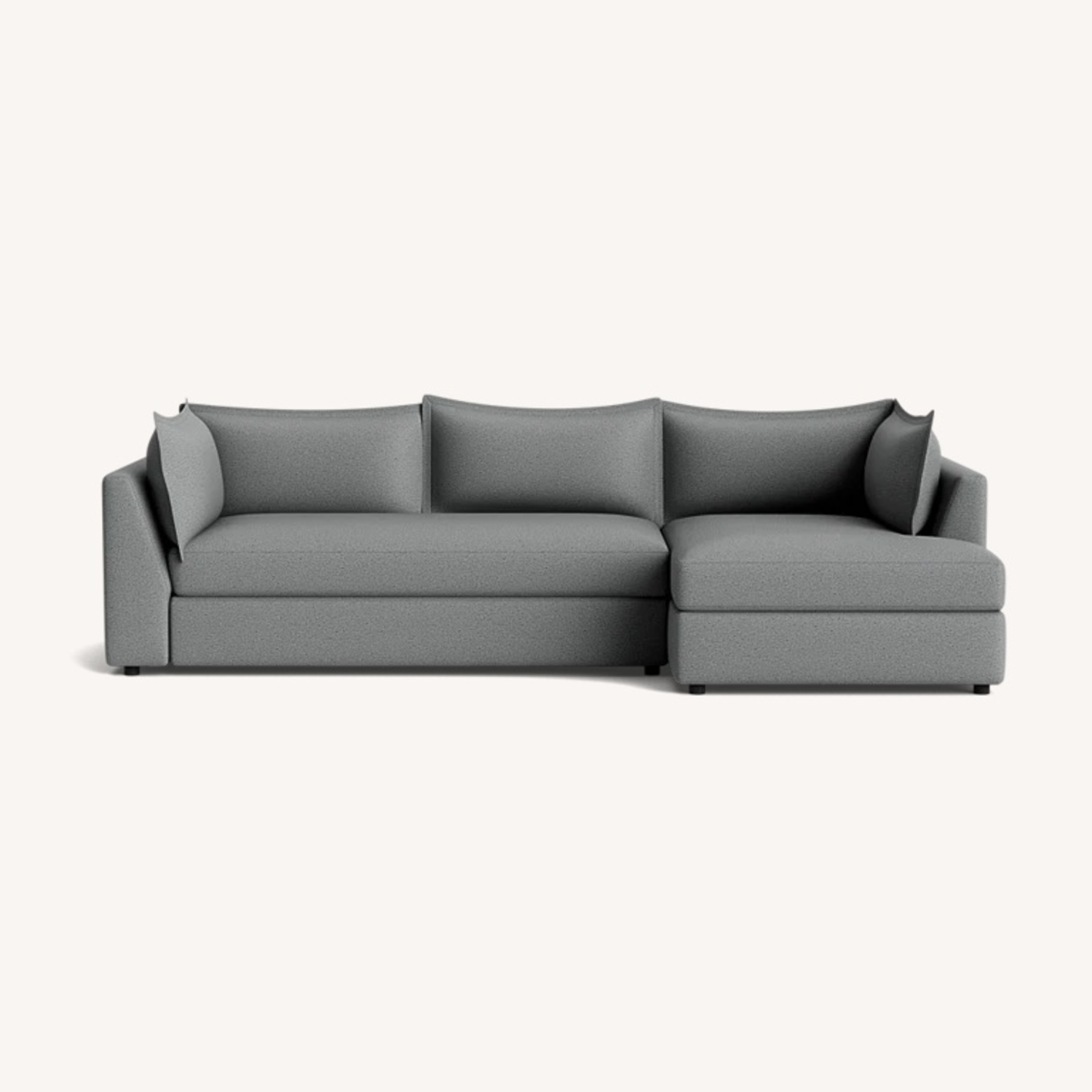 Joybird Wilder Light Gray Fabric Sleeper Sofa - image-4
