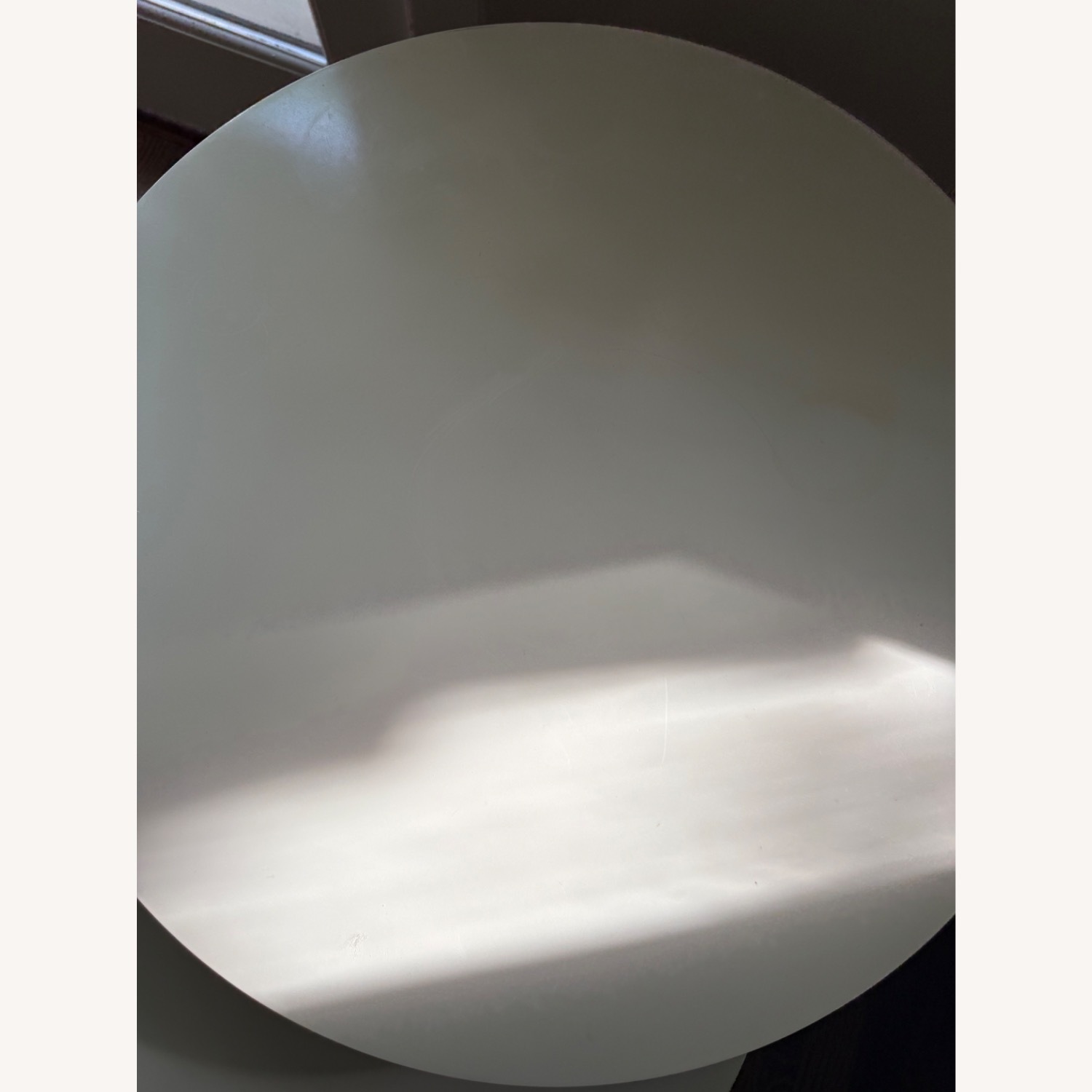 Crate & Barrel White Wood Side Table - image-2