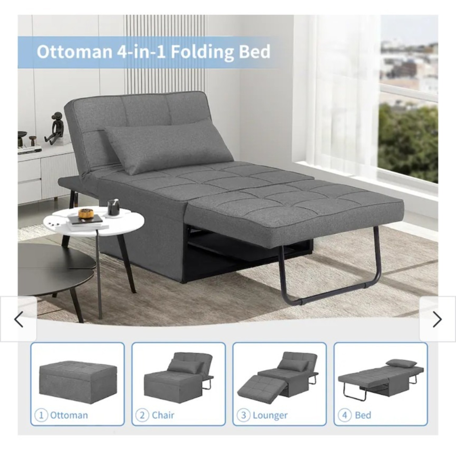 Amazon Versatile 4-in-1 Convertible Ottoman Bed - image-10