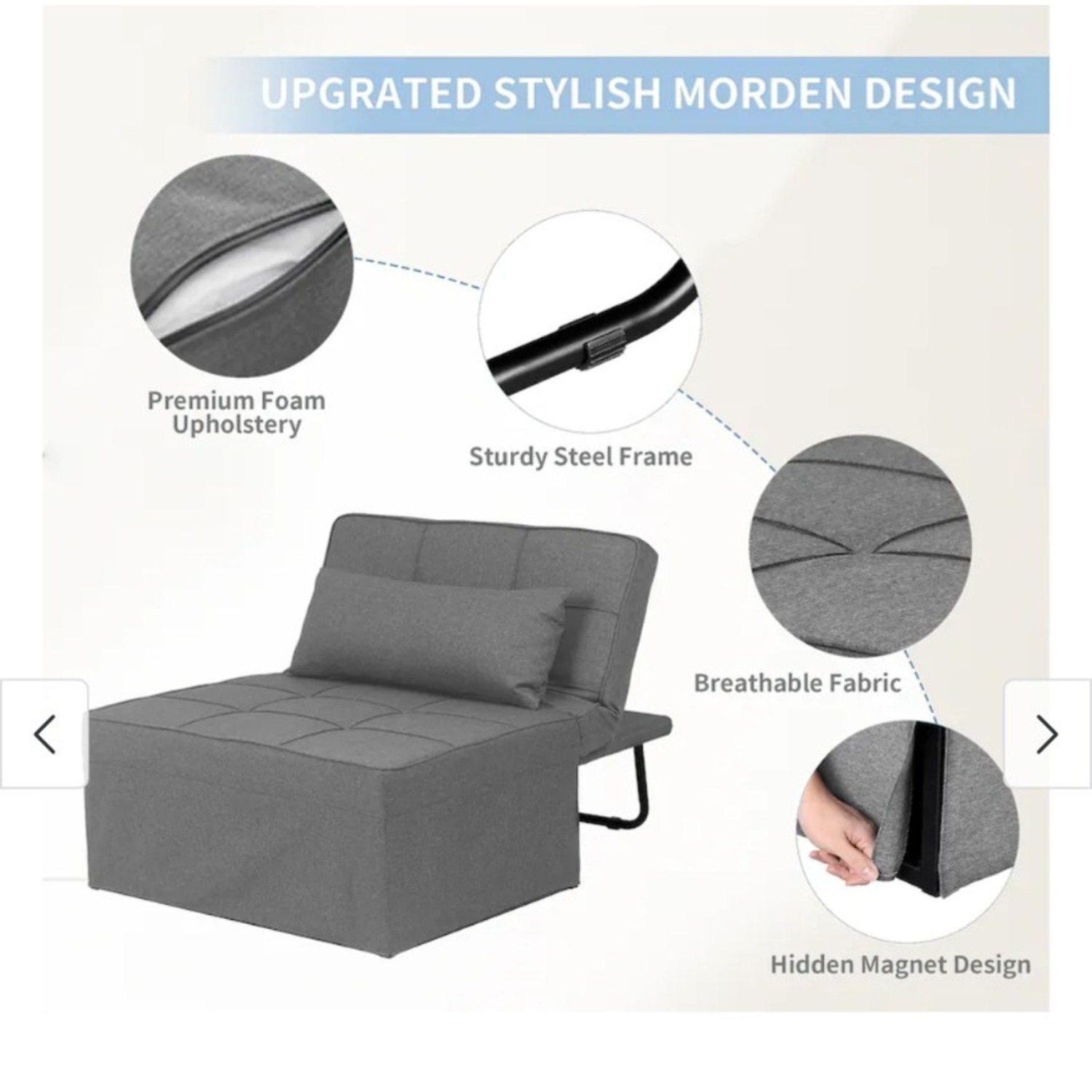 Amazon Versatile 4-in-1 Convertible Ottoman Bed - image-9