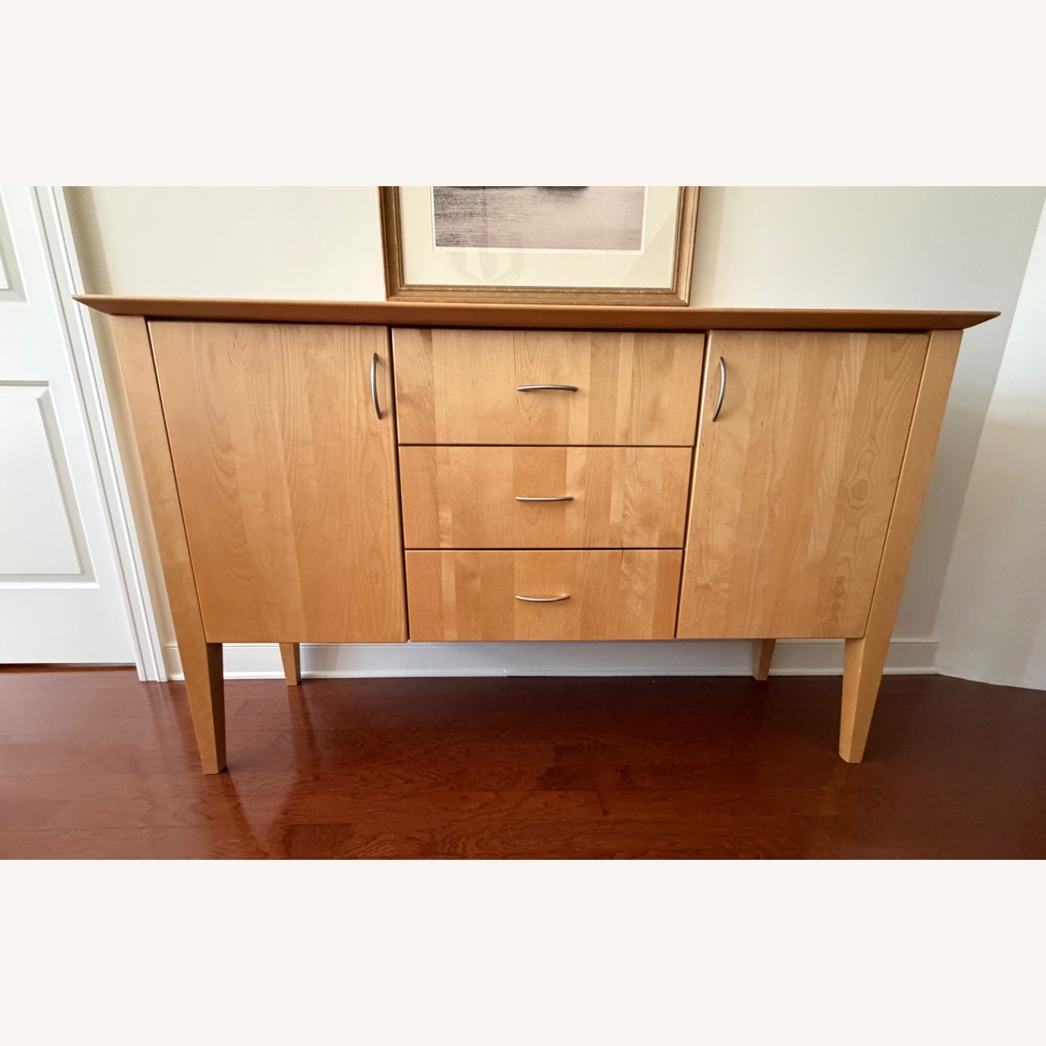 Dinec Birch Series Natural Wood Sideboard - image-1