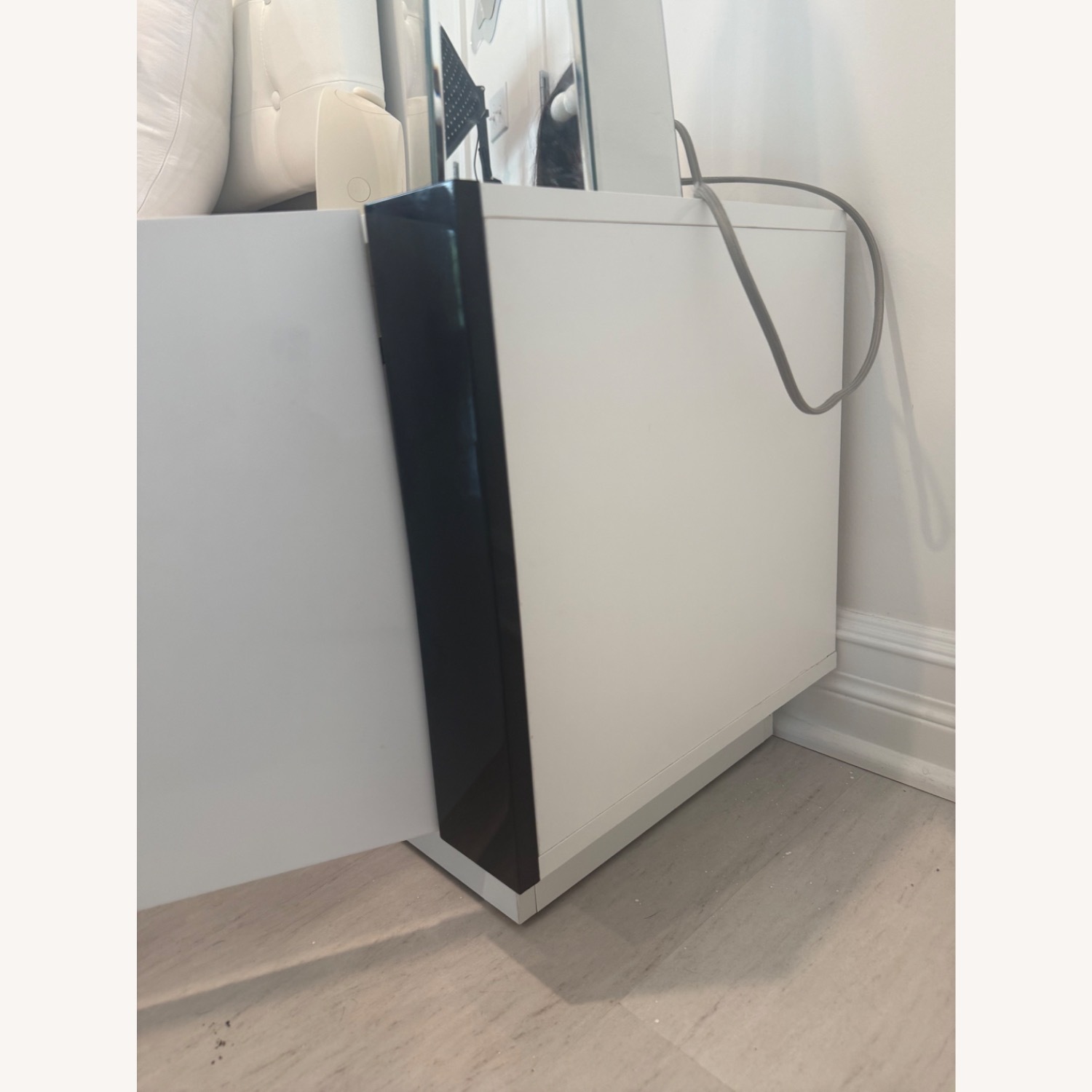 Wade Logan White Wood Nightstand - image-2