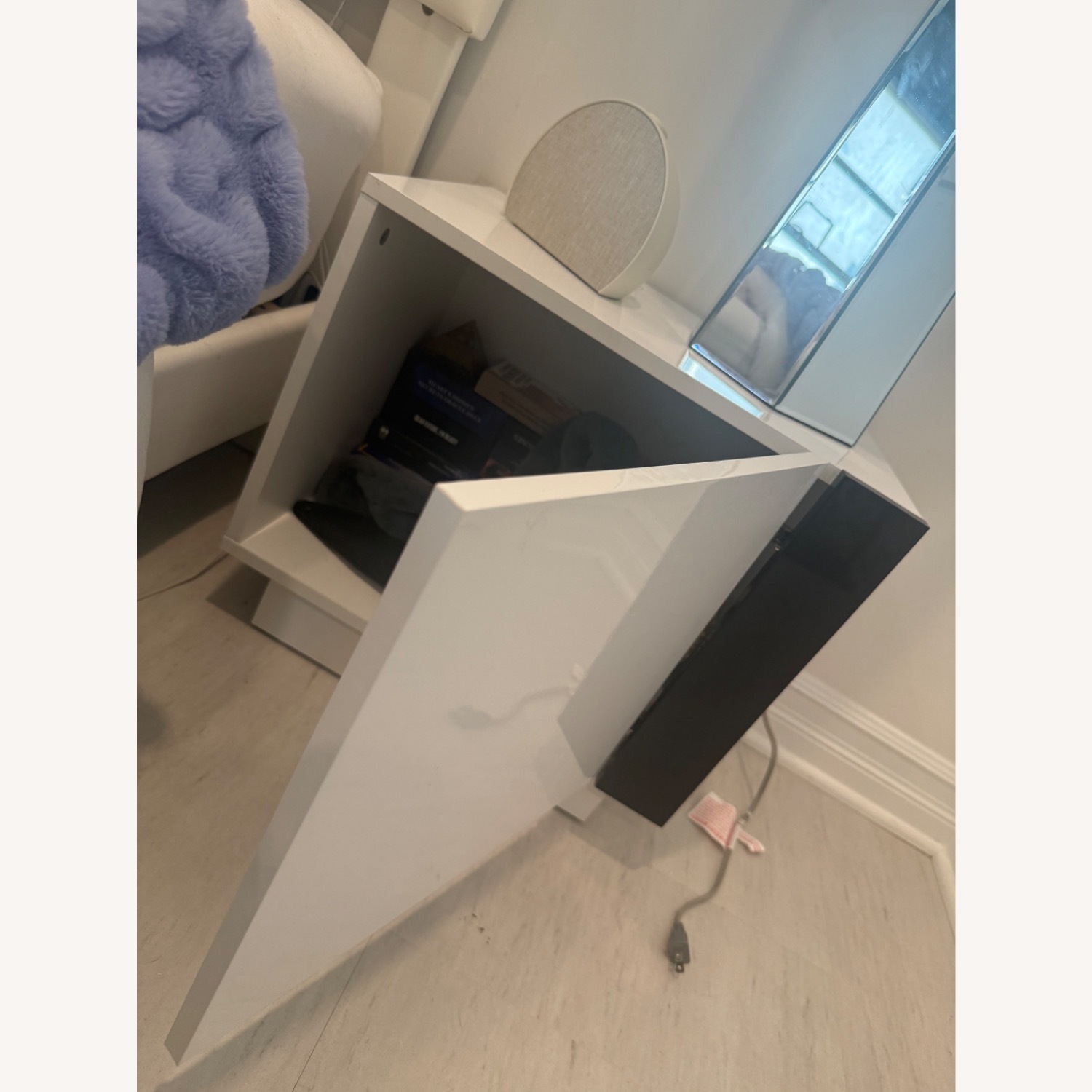 Wade Logan White Wood Nightstand - image-3