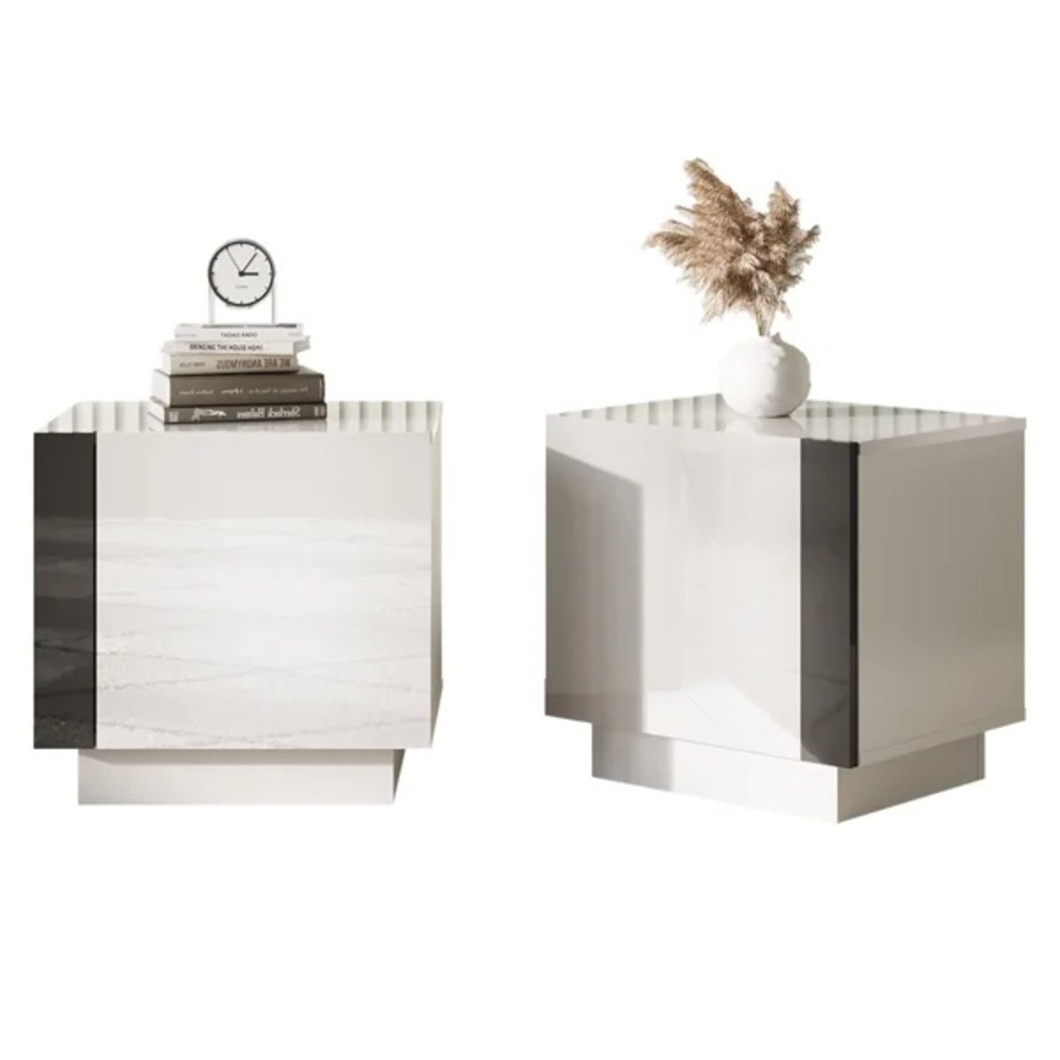 Wade Logan White Wood Nightstand - image-4