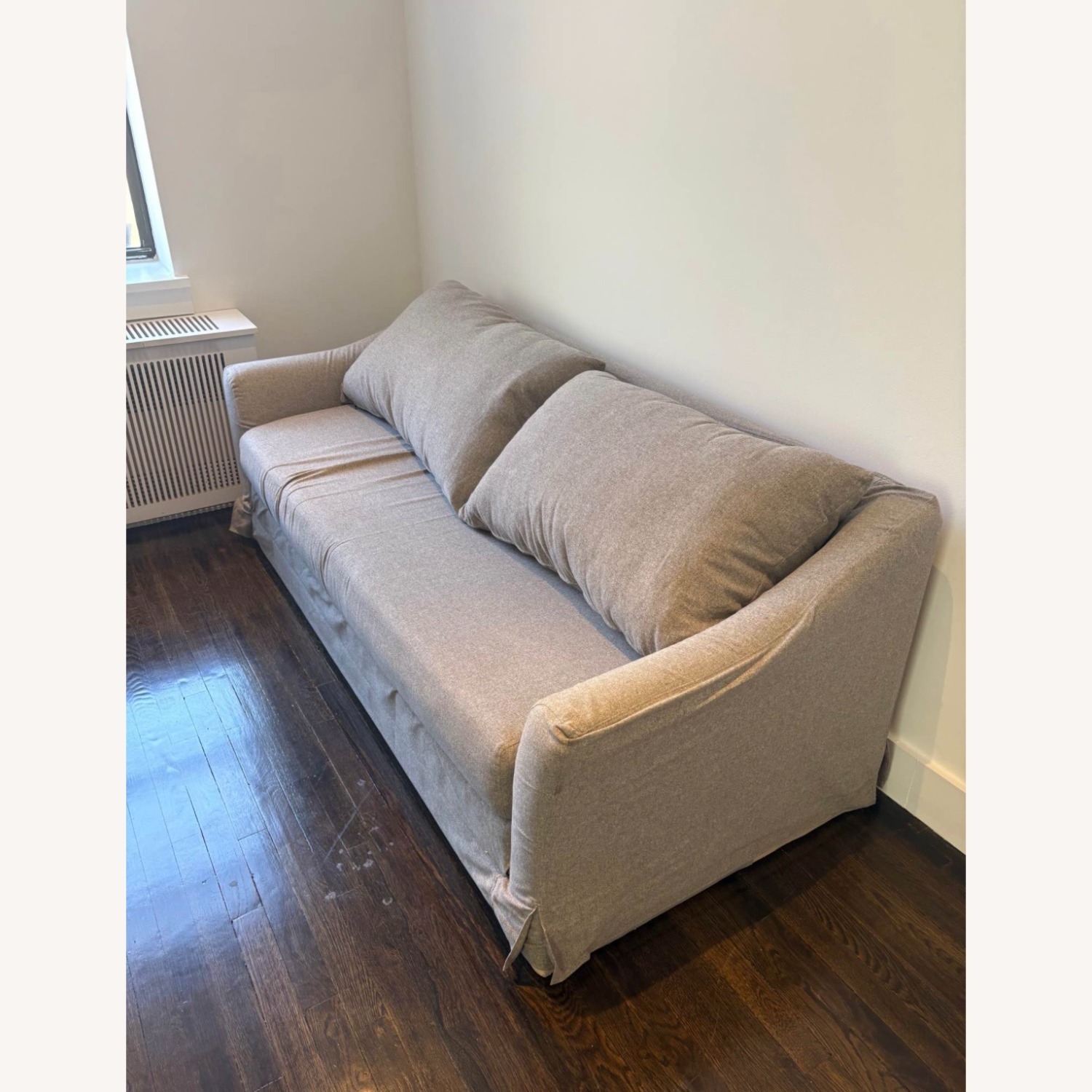 Pottery Barn Grey Sleeper Sofa - image-2