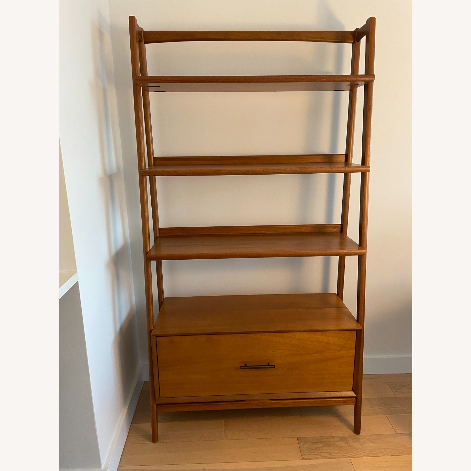 West Elm Natural Wood Bookcase - image-1