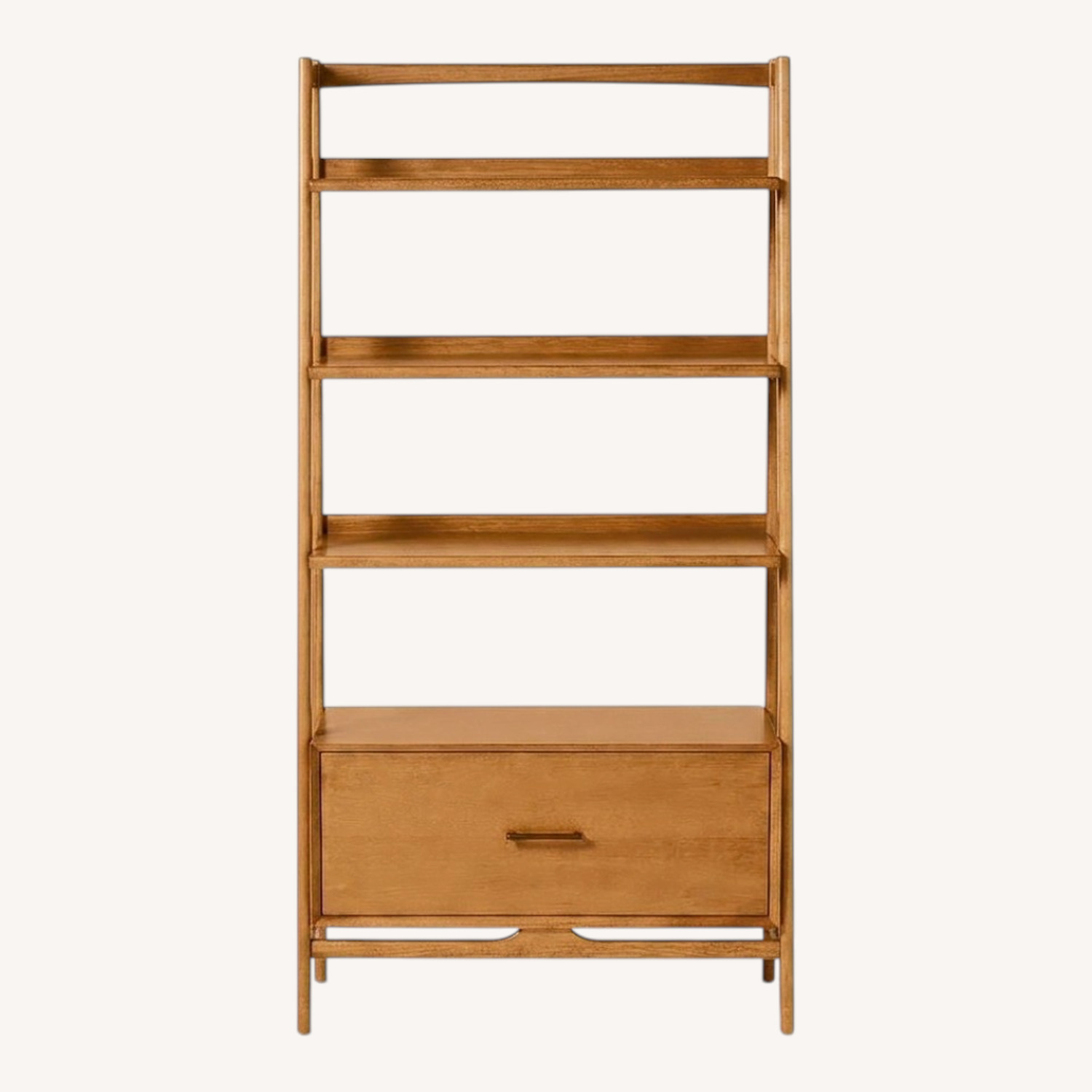 West Elm Natural Wood Bookcase - image-0