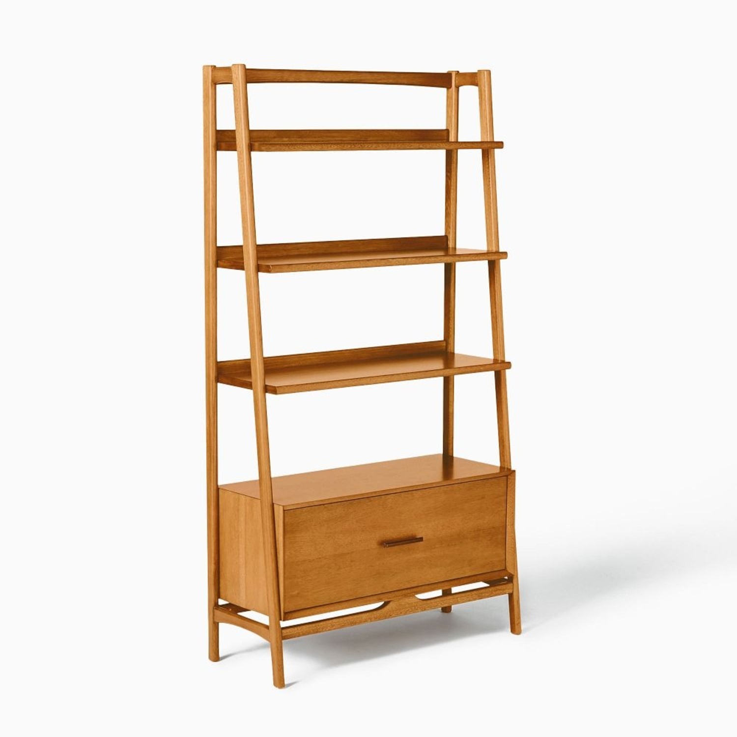 West Elm Natural Wood Bookcase - image-8