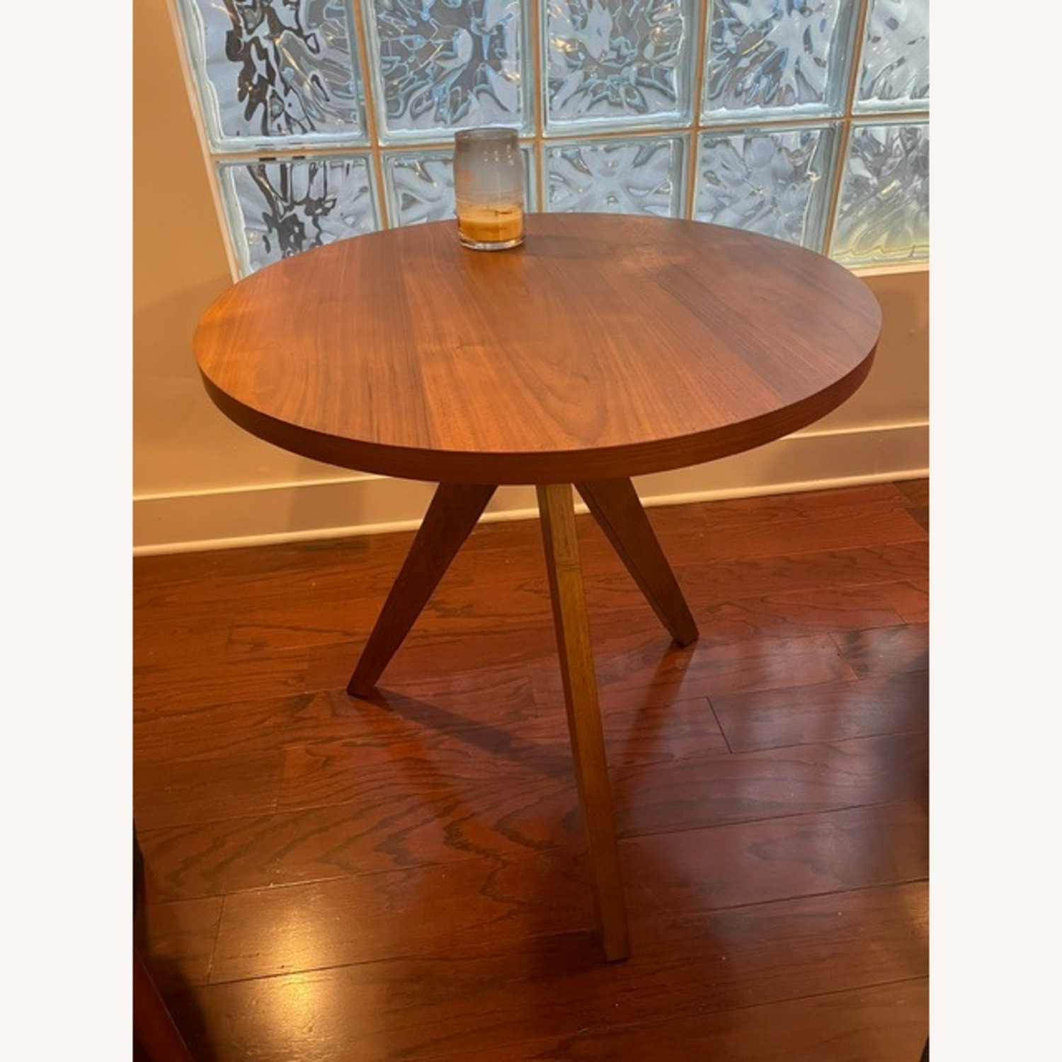 West Elm Tripod Table and Upholstered Chairs - image-2