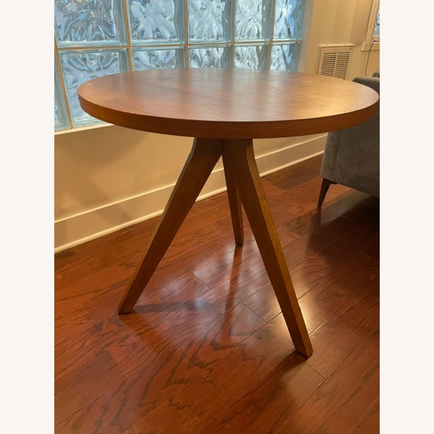 West Elm Tripod Table and Upholstered Chairs - image-3