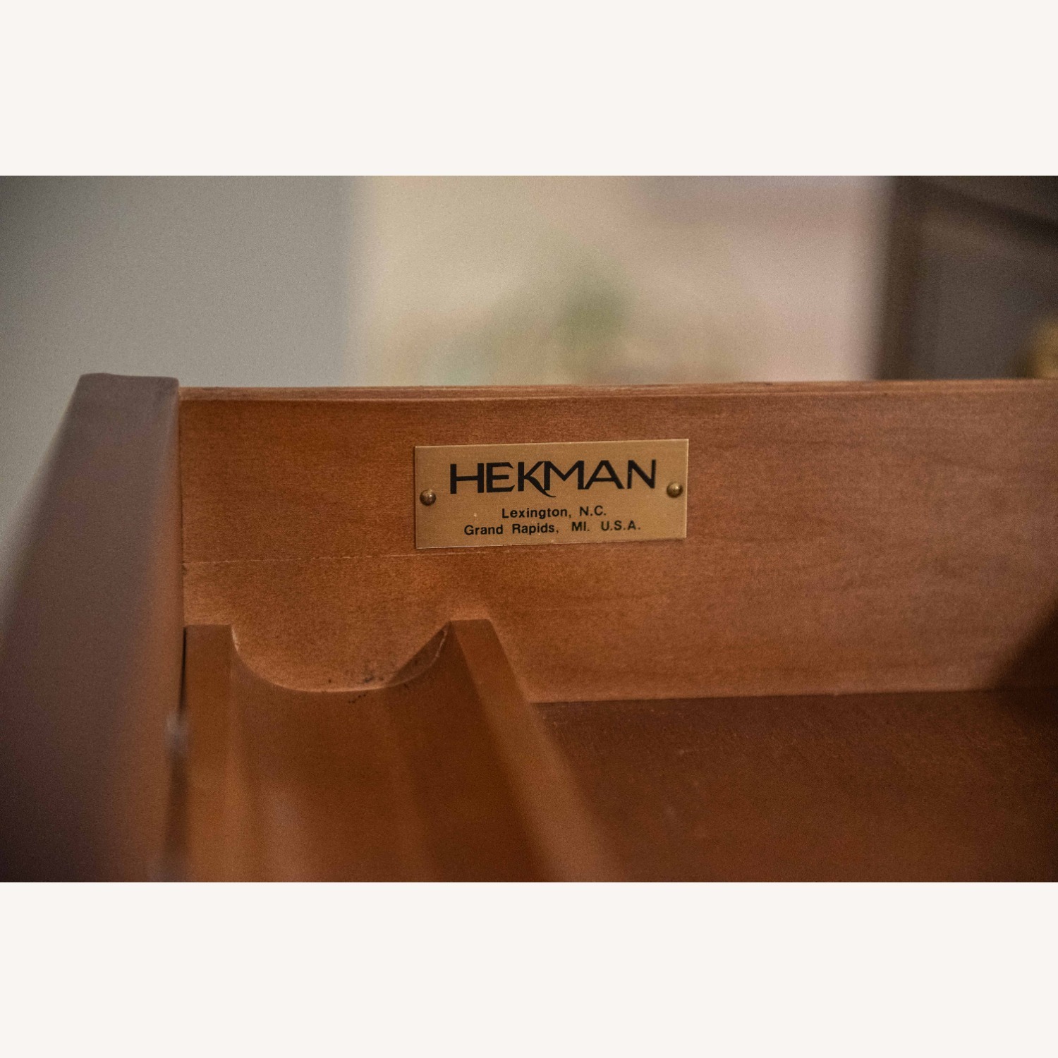 Hekman Furniture Dark Brown Wood Desk - image-7