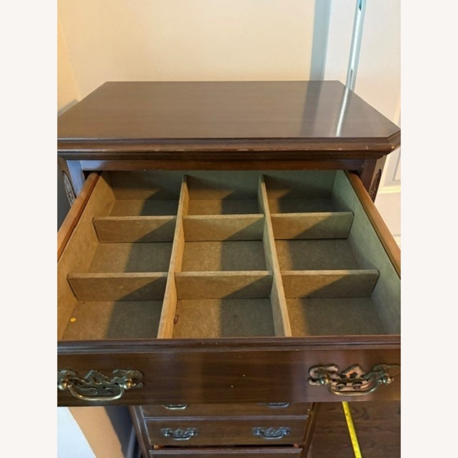 Ethan Allen Dark Brown Wood Armoire - image-16