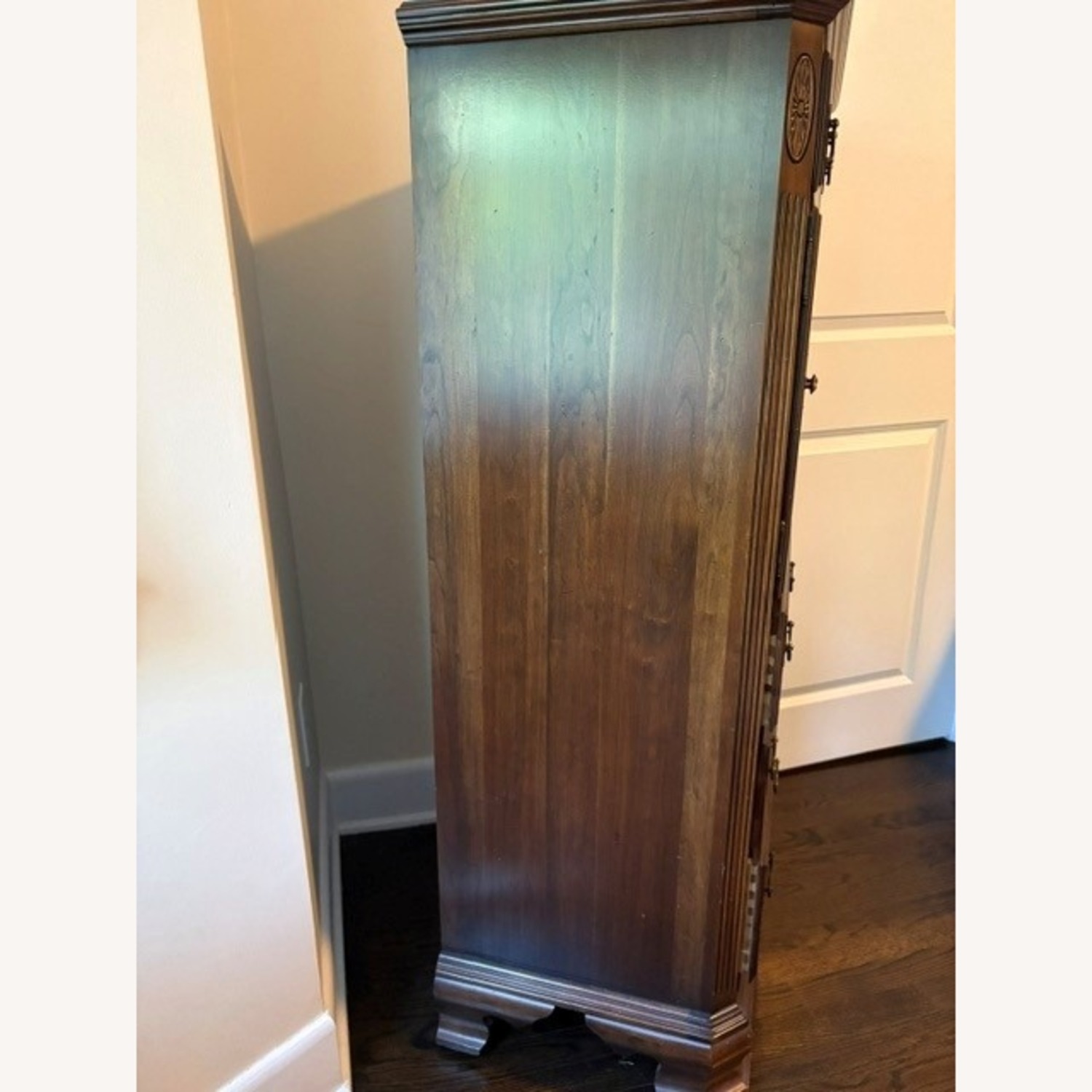 Ethan Allen Dark Brown Wood Armoire - image-4