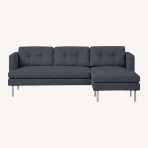 Used West Elm Jackson Light Gray Fabric 3+ Piece Sectional for sale on AptDeco