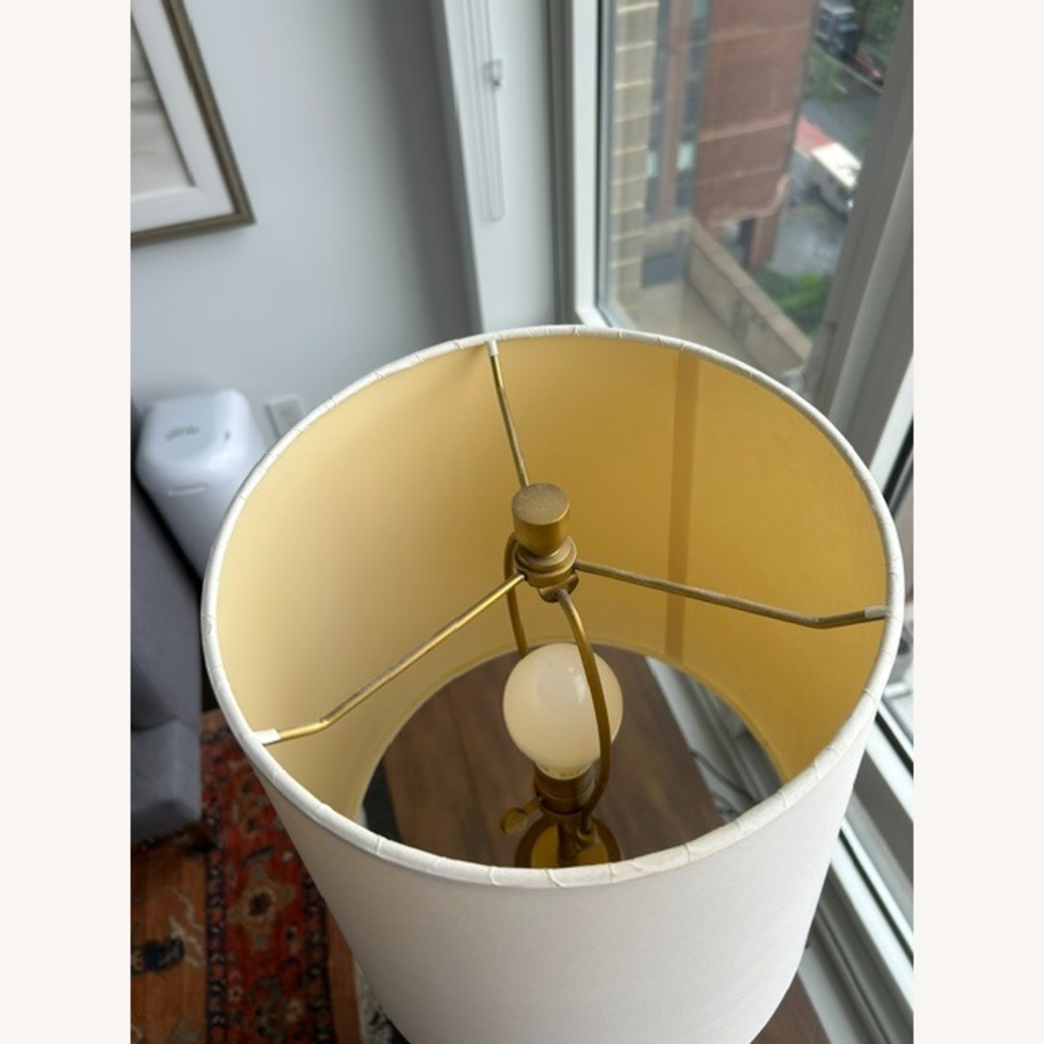 West Elm Dark Brown Wood Table Lamp - image-3