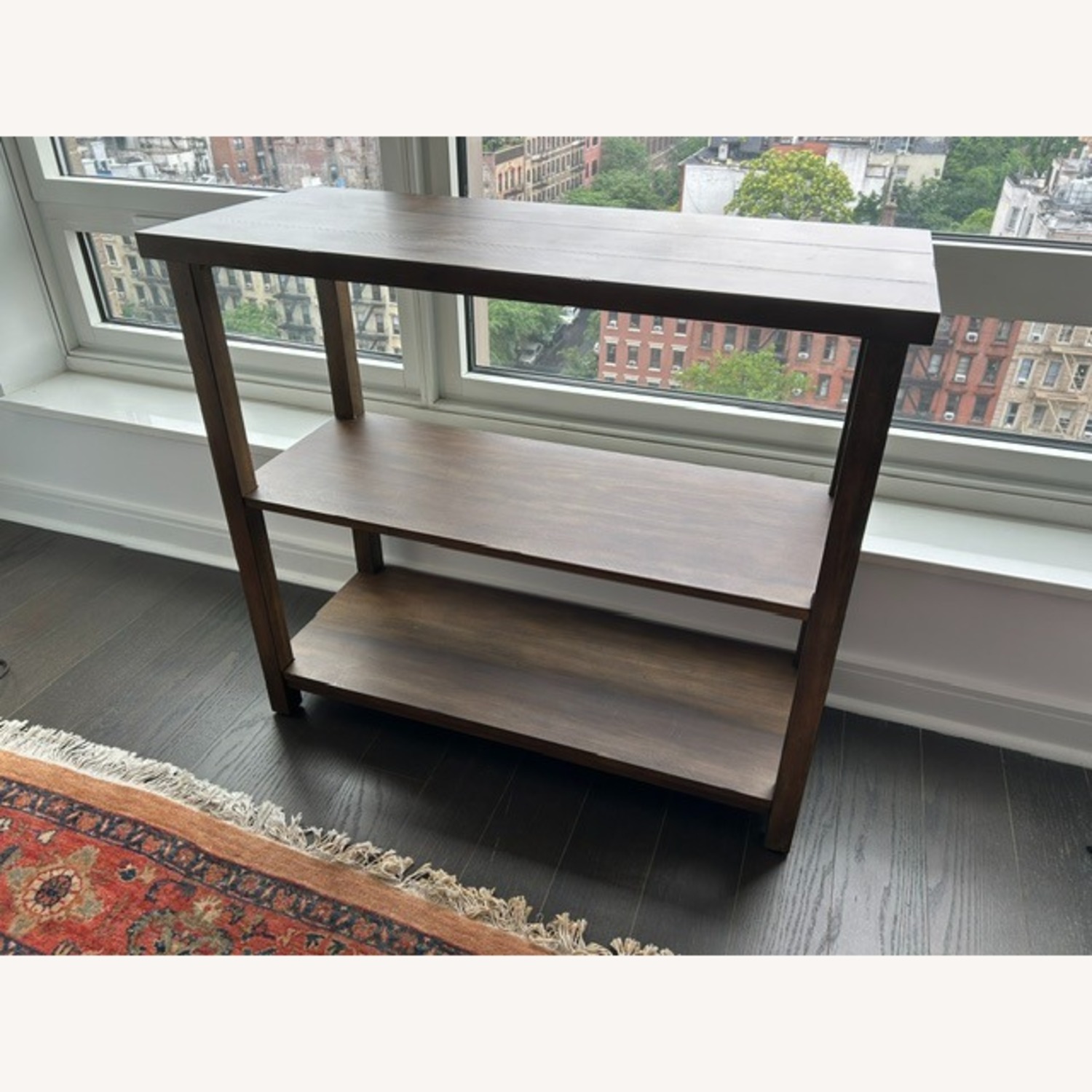 Pottery Barn Mateo Dark Brown Wood Side Table - image-3