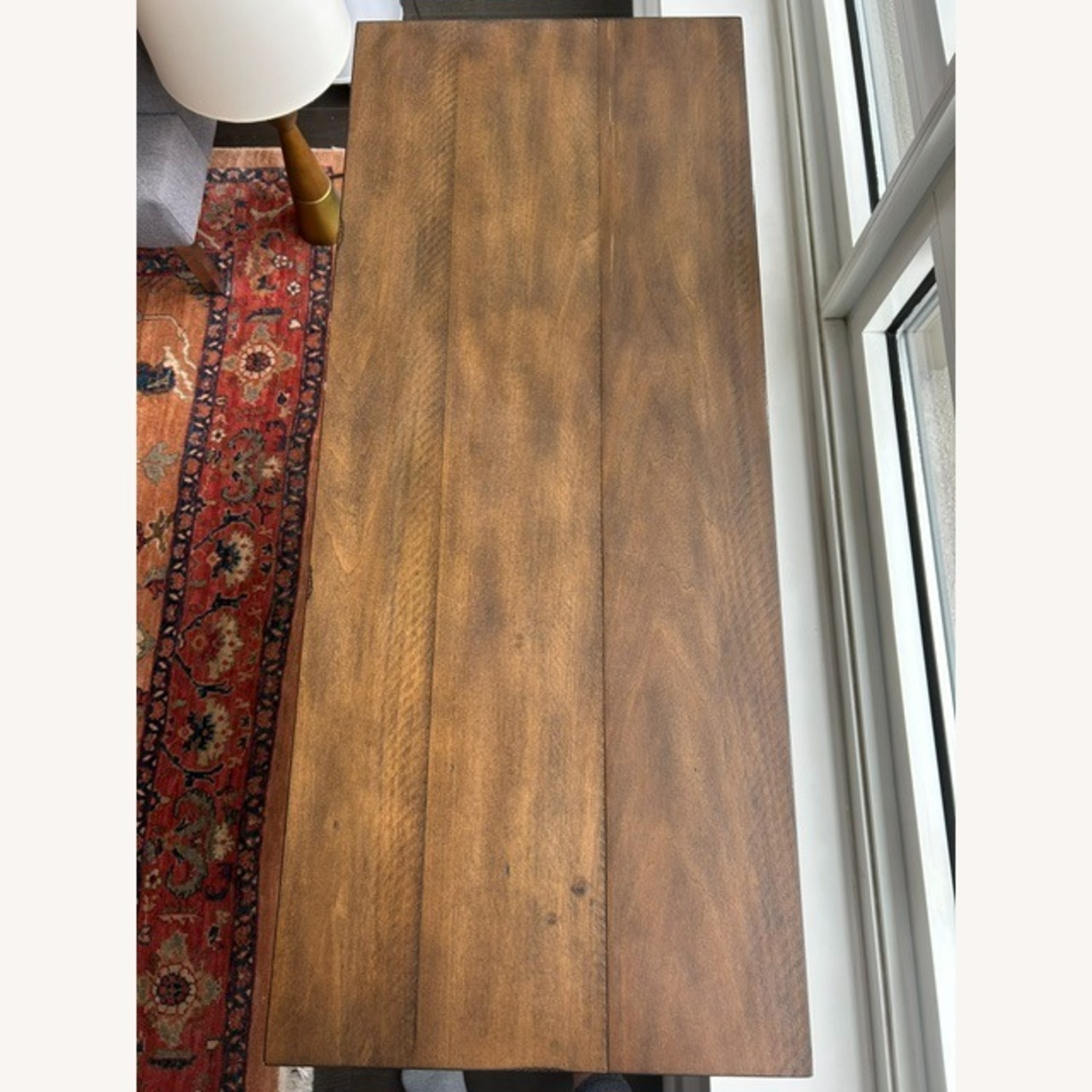 Pottery Barn Mateo Dark Brown Wood Side Table - image-1