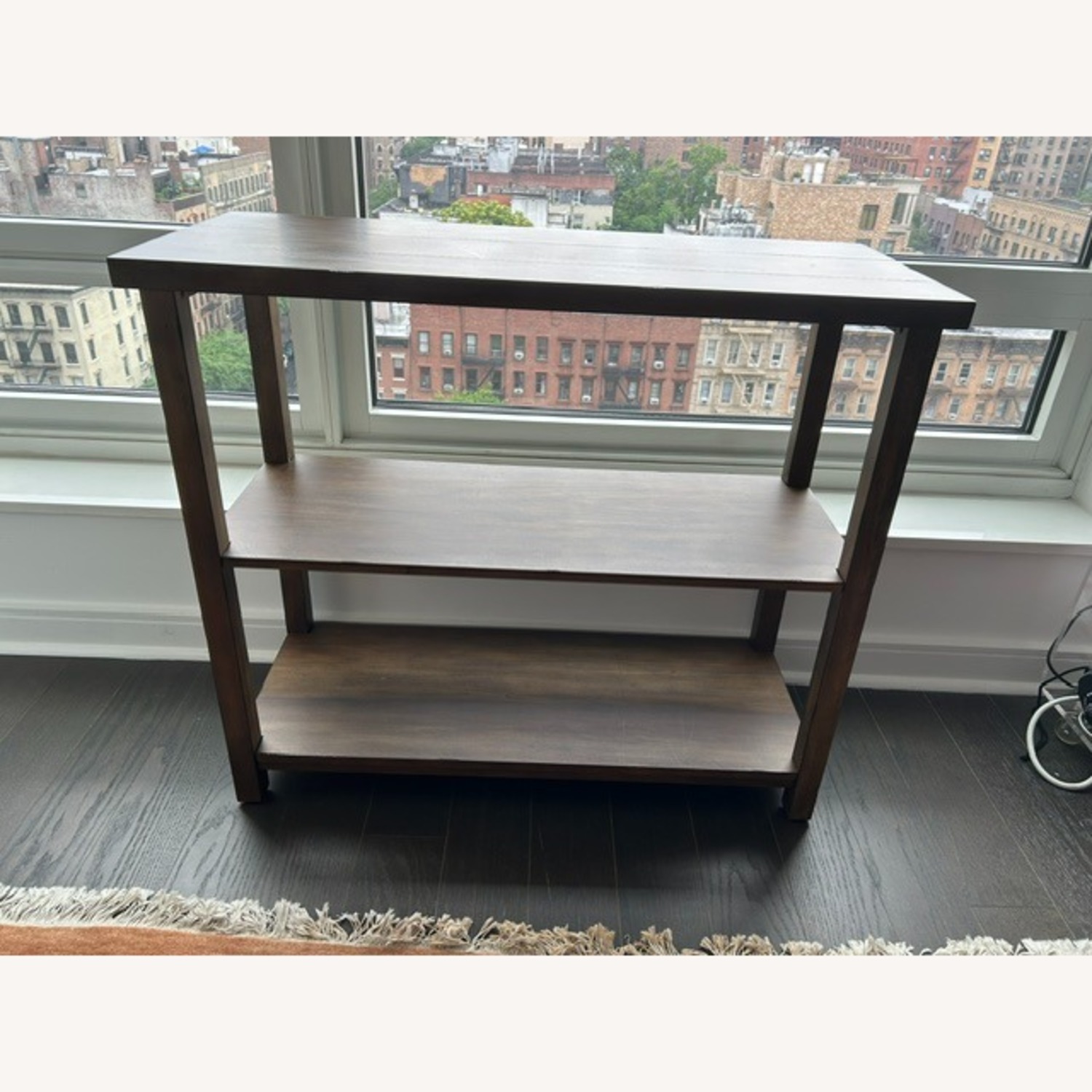 Pottery Barn Mateo Dark Brown Wood Side Table - image-2