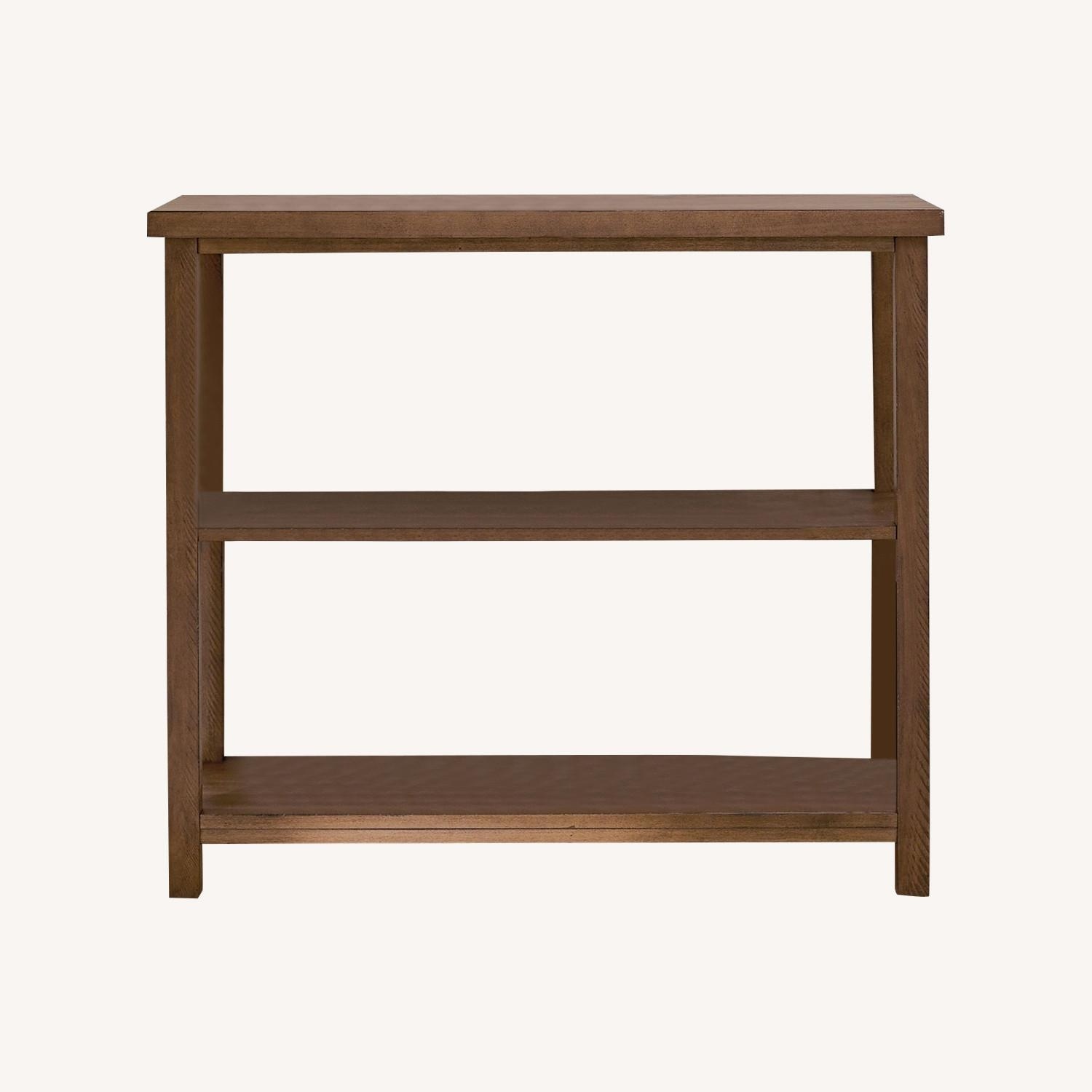 Pottery Barn Mateo Dark Brown Wood Side Table - image-4