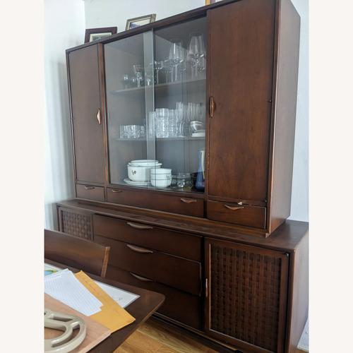 Used Lane Furniture Dark Brown Wood Sideboard for sale on AptDeco