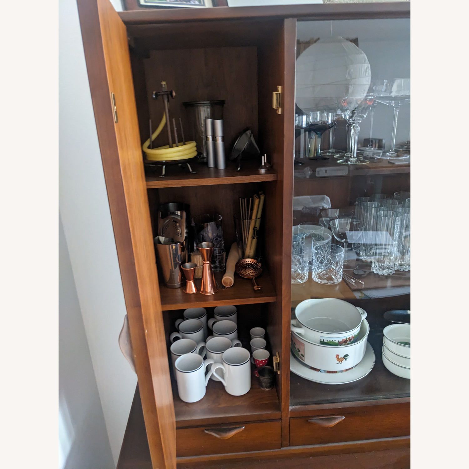Lane Furniture Dark Brown Wood Sideboard - image-3