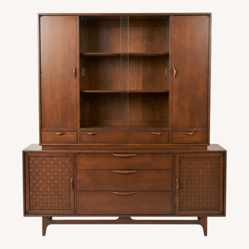 Used Lane Furniture Dark Brown Wood Sideboard for sale on AptDeco