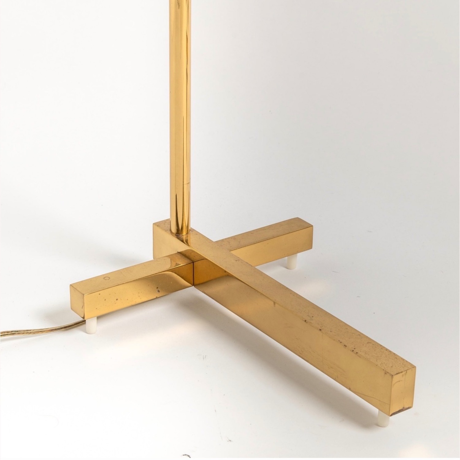 Vintage/Antique Brass Floor Lamp - image-3