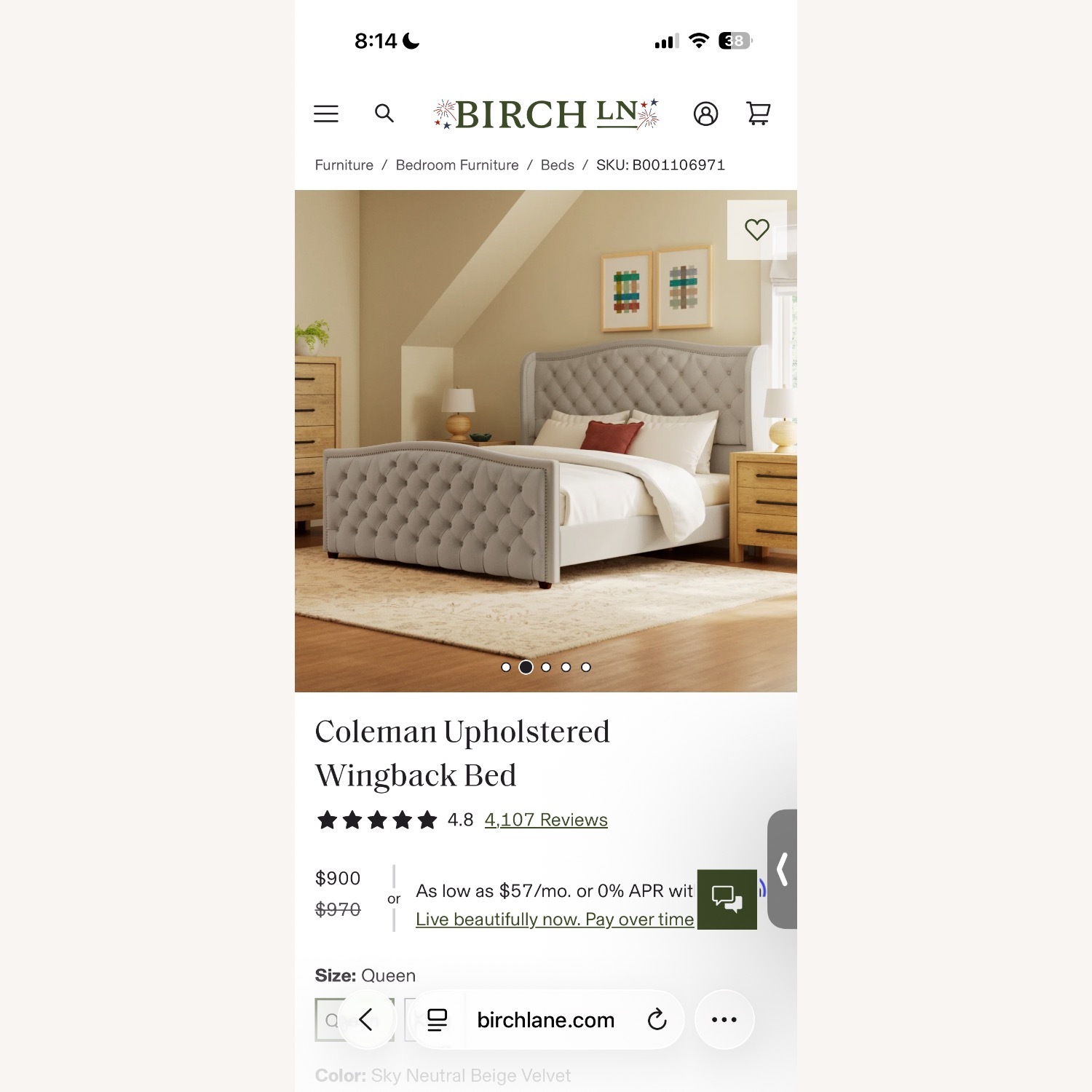 Birch Lane Natural Queen Bed - image-9