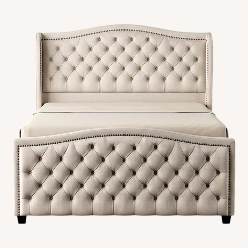 Used Birch Lane Natural Queen Bed for sale on AptDeco