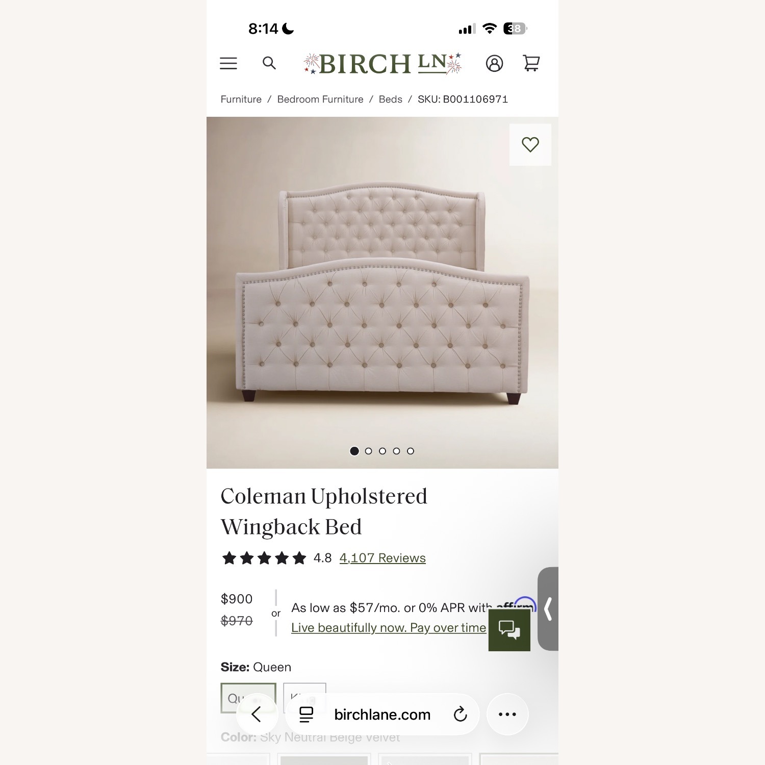 Birch Lane Natural Queen Bed - image-8