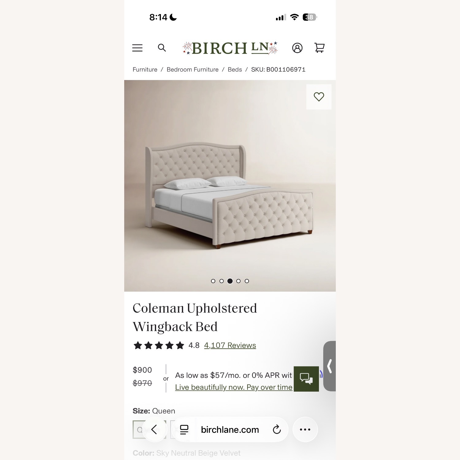 Birch Lane Natural Queen Bed - image-6