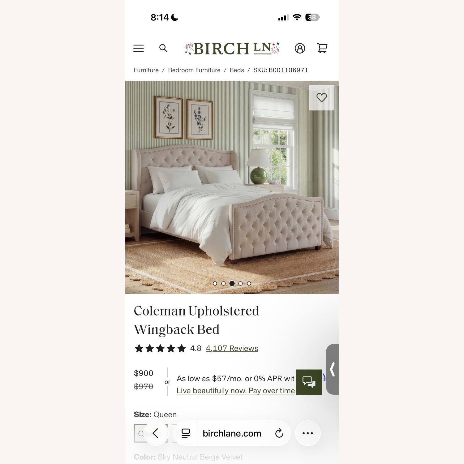 Birch Lane Natural Queen Bed - image-7