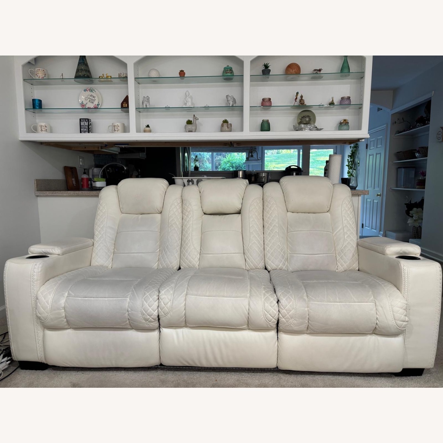 Ashley Furniture Party Time Dual Power Reclining Sofa - image-2