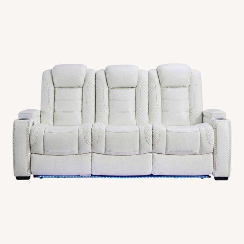 Used Ashley Furniture Party Time Dual Power Reclining Sofa for sale on AptDeco