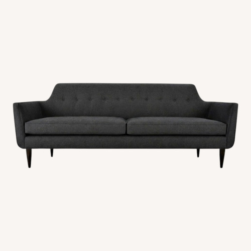 Used Crate & Barrel Gia Dark Gray Fabric 2 Seater Sofa for sale on AptDeco