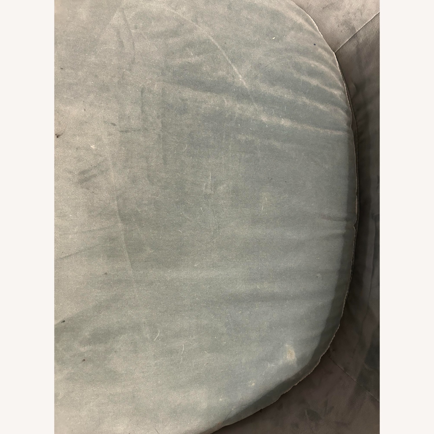 West Elm Valentina Swivel Blue Accent Chair - image-3
