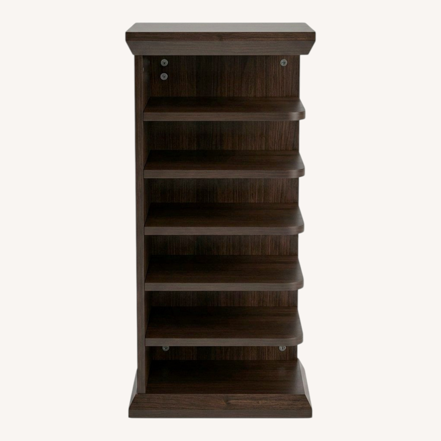 Unknown Dark Brown Wood Nightstand - image-0