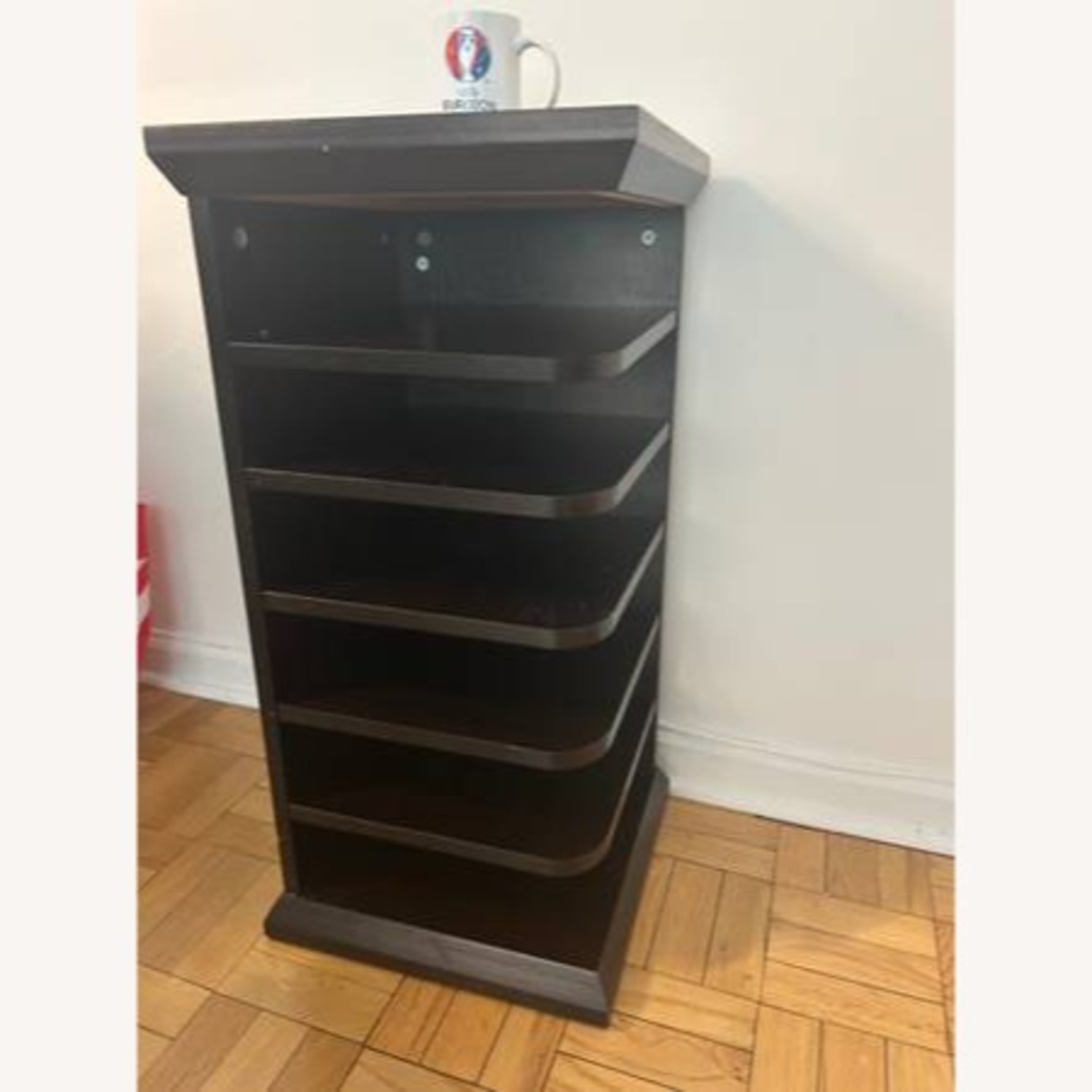 Unknown Dark Brown Wood Nightstand - image-1