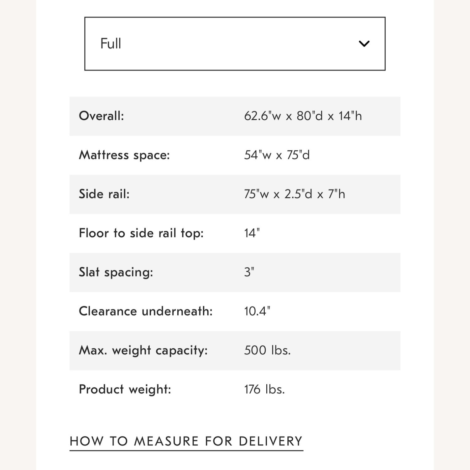 West Elm Full Bed - image-3