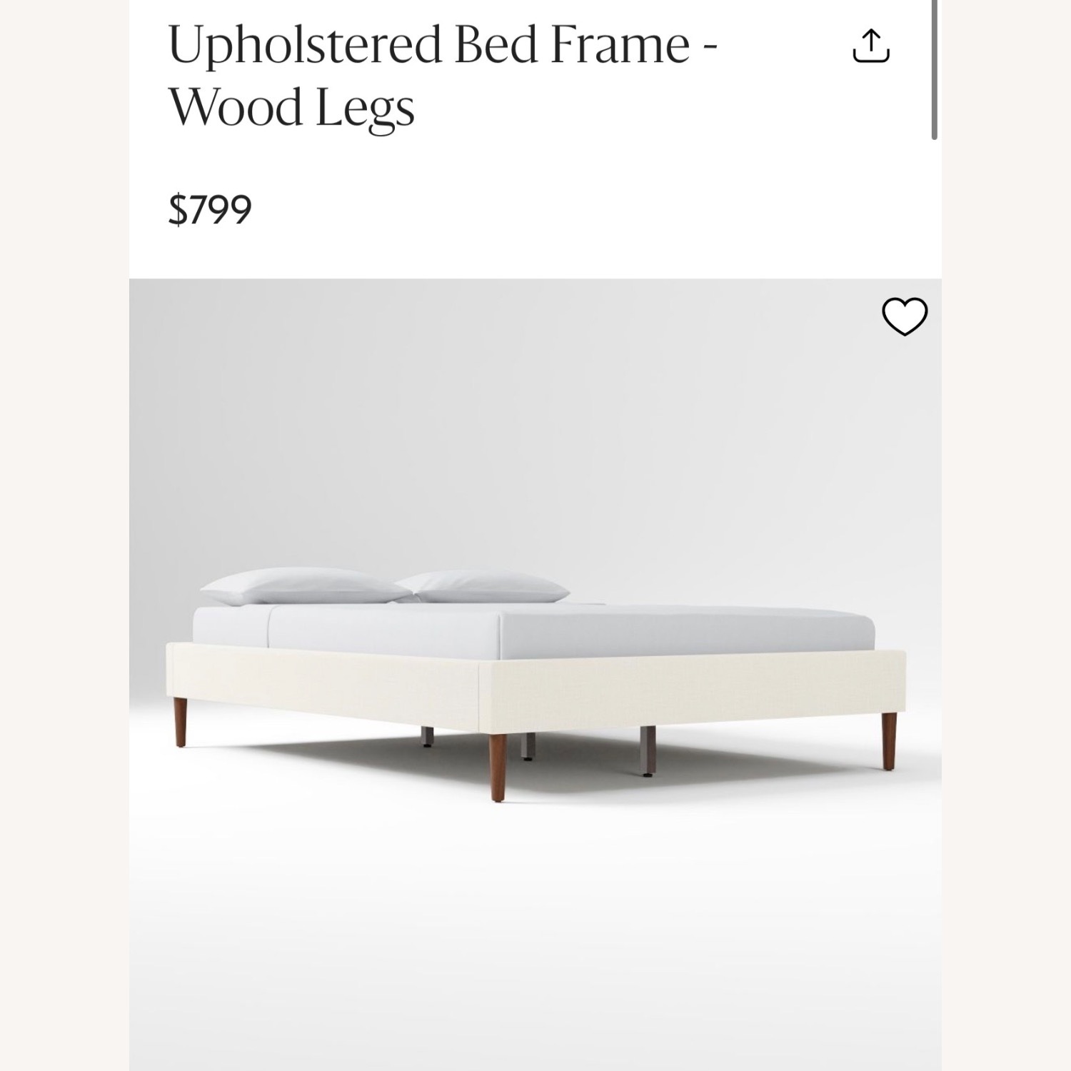 West Elm Full Bed - image-1