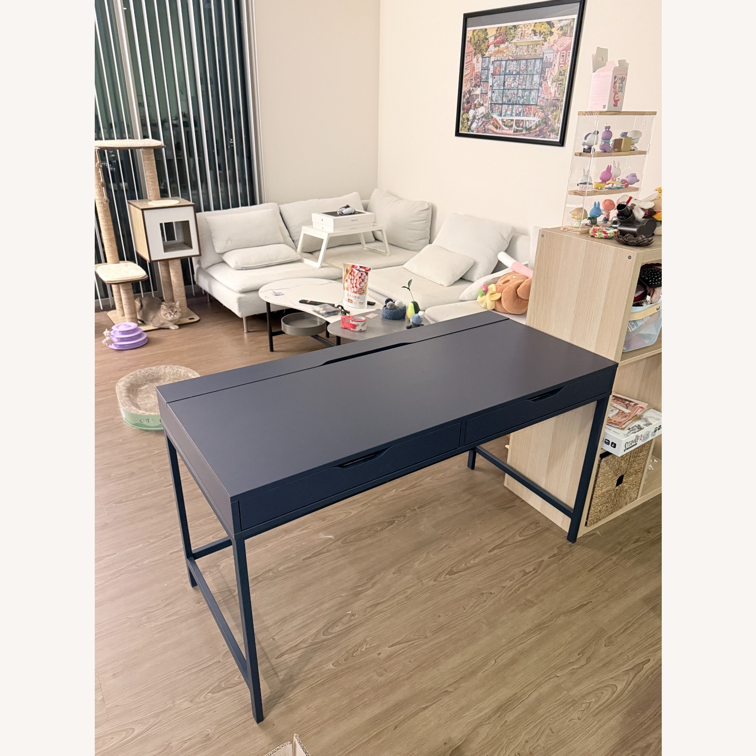 IKEA Sapphire Blue Study Desk  - image-1
